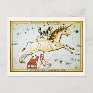 Cartão Postal Constelação de Estrelas Unicórnio Vi
