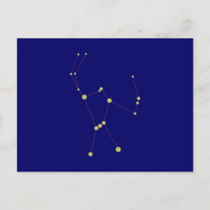 Cartão Postal constelação de Sternbild Orion