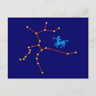 Cartão Postal constelação de Sternbild Schütze Sagittarius