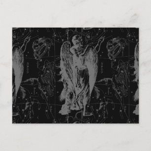 Cartão Postal Constelação de Virgo Zodiac Hevelius 1690