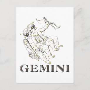 Cartão Postal Constelação: Gemini