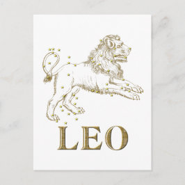 Cartão Postal Constelação: Leo