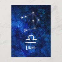 Constelação Zodiacal de Libra Galáxia Azul Celeste