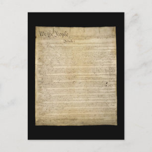 Cartão Postal Constituição dos Estados Unidos