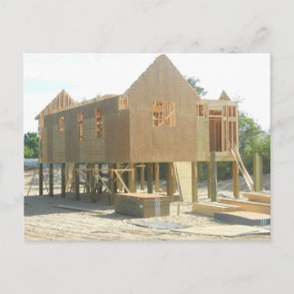 Cartão Postal Construção da Casa de Praia