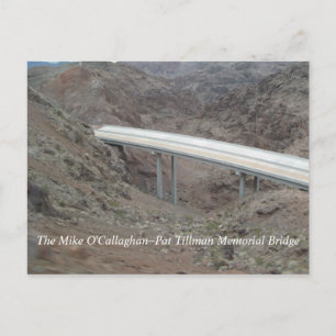 Cartão Postal Construção da Ponte de Desvio da Barragem Hoover