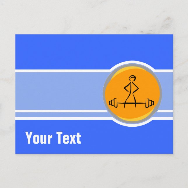 Cartão Postal Construção de bases; azul e laranja (Frente)