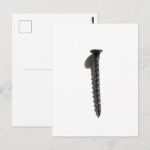 Cartão Postal Construção de Parafuso Preto de Autoscopia