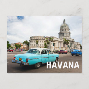 Cartão Postal Construção do Capitólio em Havana
