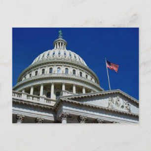 Cartão Postal Construção do Capitólio, Washington, EUA