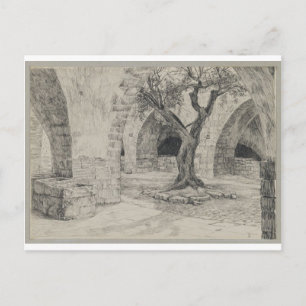 Cartão Postal Construção do convento armênio, Jerusalém