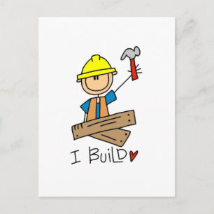 Cartão Postal Construção I Construa Camisetas e Presentes