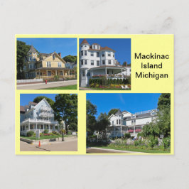 Cartão Postal Construções da ilha de Mackinac