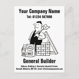 Cartão Postal Construtor Geral Cartoon para Personalizar