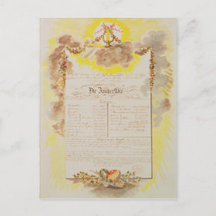 Cartão Postal Conta de jogo para "A Flauta Mágica"