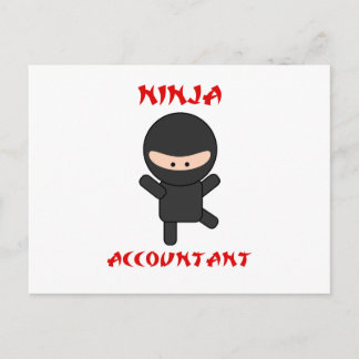 Cartão Postal Contabilista Ninja