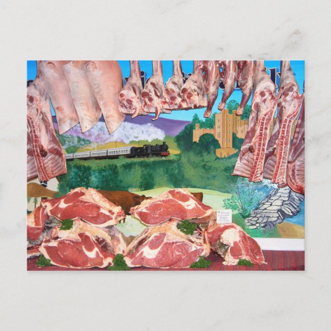 Cartão Postal Contador de compras de botões (Frente)