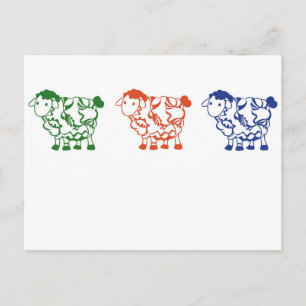 Cartão Postal Contagem de ovinos