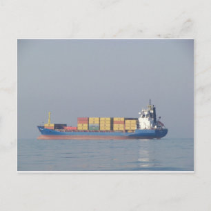 Cartão Postal Container Ship Volos