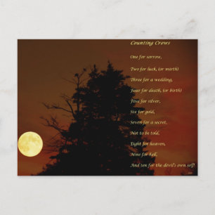 Cartão Postal Contando corvos