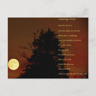 Cartão Postal Contando corvos