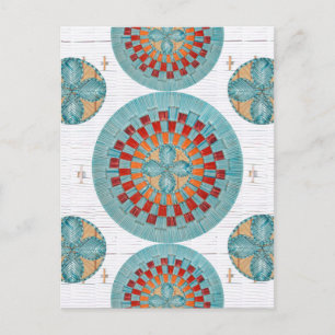 Cartão Postal Contemporary Mi'kmaq Quill Inspired Postcard