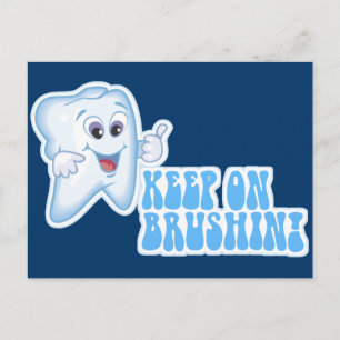 Cartão Postal Continuem Com Brushin!