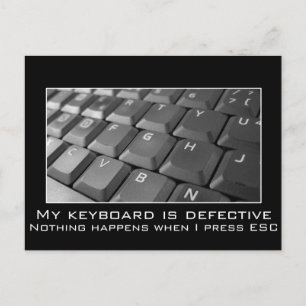 Cartão Postal Continuo a pressionar a fuga, mas ainda estou pres