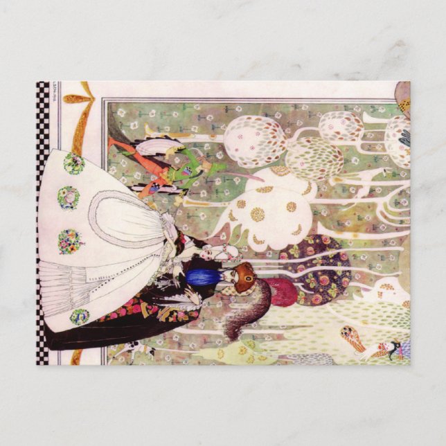 Cartão Postal Conto de Fada de Barba Azul de Kay Nielsen (Frente)