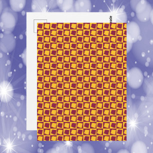 Cartão Postal Contorno do Arizona Marrom Dourado