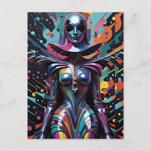 Cartão Postal Contos da Freira Ciborgue - Arte de Ken Gage