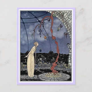 Cartão Postal Contos de fadas franceses: Violette e Ourson dormi