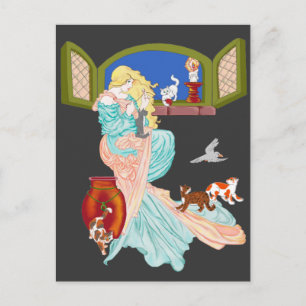 Cartão Postal Contos de Gato de Gatinho