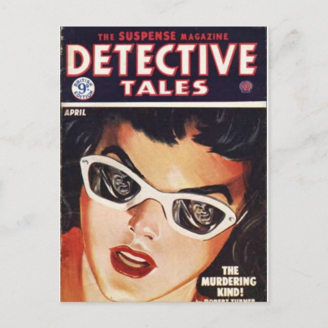 Cartão Postal contos detetives 1 (Frente)