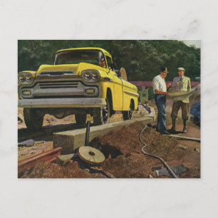 Cartão Postal Contrato de Construção do Arquiteto de Negócios