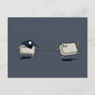 Cartão Postal Controle vs Escape