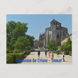 Cartão Postal Convento de Cristo em Tomar. Portugal