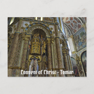 Cartão Postal Convento de Cristo em Tomar. Portugal