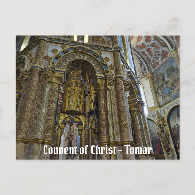 Cartão Postal Convento de Cristo em Tomar. Portugal (Frente)