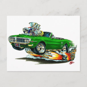 Cartão Postal Conversível Firebird Verde 1967-68
