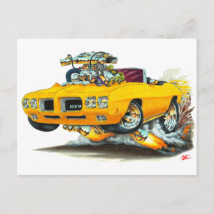 Cartão Postal Conversível Laranja GTO 1970