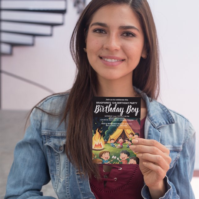 Cartão Postal Convidado de Recolha de Festas de aniversário de C (Criador carregado)