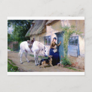 Cartão Postal Convidados da Casa de Cavalo Pastor Alemão