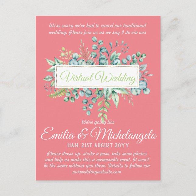 Cartão Postal Convidados para transmissão contínua ao vivo do ba (Frente)