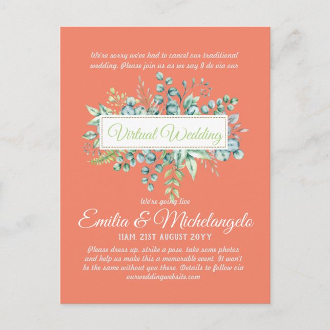 Cartão Postal Convidados para transmissão contínua ao vivo do ba (Frente)