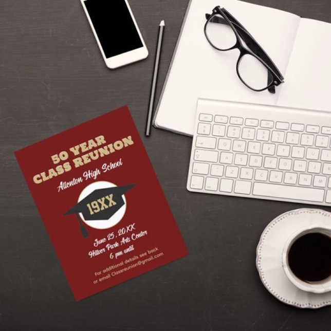 Cartão Postal Convidar Reunião! Cartão-postal de Reunião de Clas (Criador carregado)