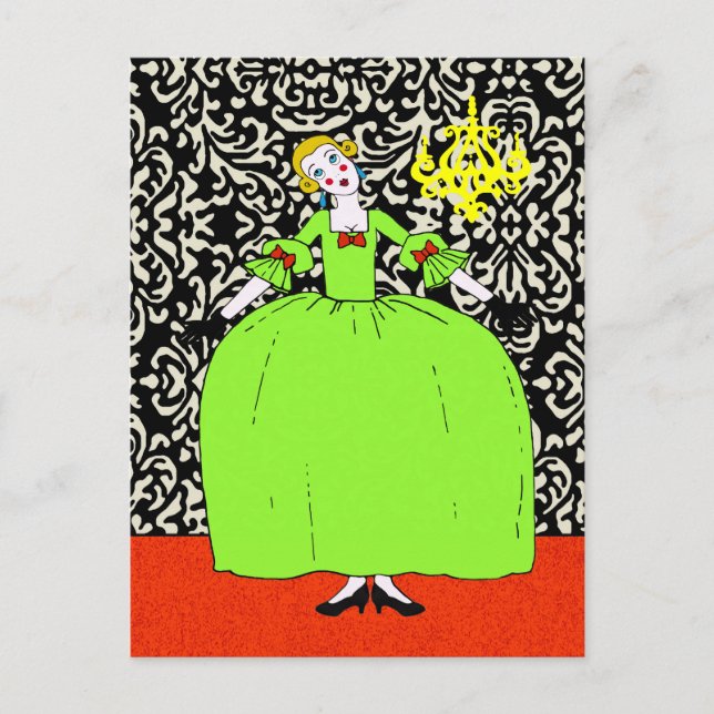 Cartão-postal / Convite para pagamento de cor Fifi (Frente)