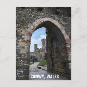 Cartão Postal Conwy Wales Welsh Castle Viagem