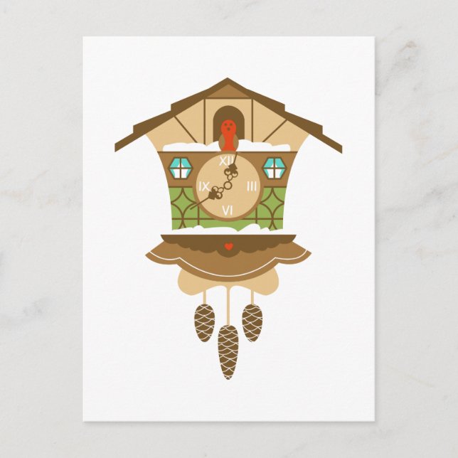 Cartão Postal Coo Coo Clock (Frente)