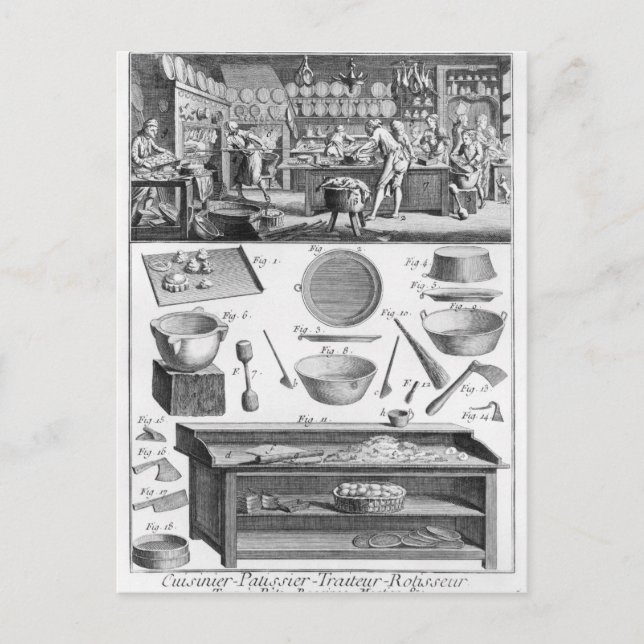 Cartão Postal Cook, Pastrycook, Caterer (Frente)